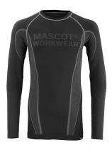MASCOT Funktions-Unterhemd langarm HAMAR schwarz Gr. S