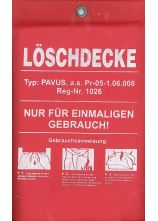 Fettbrand-Löschdecke aus Glasfaser 100 x 100 cm in Softverpackung