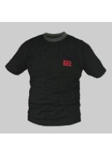 T-Shirt schwarz mit Stick 122 Größe