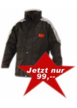 MULTI 3-1 Mehrzweckjacke schwarz mit Stick 122 Größe S