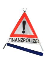 Triopan Faltsignal 3x Finanzpolizei 70 cm rot-fluoreszierend
