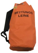 Leinenbeutel orange für Rettungsleine