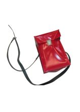 Beutel für Schlauchbinden mit Schnappverschluss Poly rot