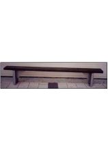 Laufbrett 200 x 20 x3 5 cm aus verzinktem Gestell und Holzverkleidung,
