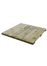 Holzunterlage 80 x 80 cm (3. u. 7. Bahnabschnitt)