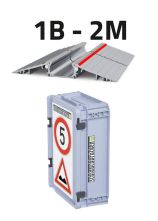 Schlauchbrücke Aluminium Modul 1B (2 Stk.) in Transportkiste
