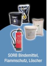 SORB Bindemittel, Flammschutz, Löscher