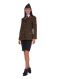 Dienstrock Pol/Schw. Stretch schwarz Damen