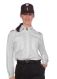 Damen-Diensthemd Mischgewebe grau Langarm Halsweite SLIM-FIT