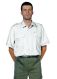 Diensthemd Mischgewebe weiß Kurzarm SLIM-FIT