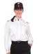 Damen-Diensthemd Mischgewebe weiß Langarm SLIM-FIT