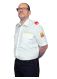 Diensthemd KTN mit FEUERWEHR auf linker Brustseite und Wappen Kurzarm SLIM-FIT