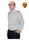 Diensthemd Mischgewebe Grau BGLD Langarm SLIM-FIT