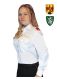 Damen-Diensthemd Mischgewebe weiß FEUERWEHR Langarm SLIM-FIT