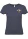 T-Shirt STMK Damen blau FEUERWEHR (rund) Korpsabzeichen darunter ORTSNAME gerade