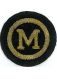 Funktionsabzeichen MASCHINIST Gold handgest. schwarz