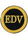 Funktionsabzeichen Stoff schwarz EDV Gold