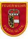Ärmelwappen Salzburg mit Feuerwehr und Ortsname auf Klett 6,5x8,5