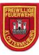 Ärmelwappen Stick NÖ mit Gemeindewappen und Ortsname rot 8x10 cm