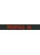 Klettband Haft schwarz 150x25 mm mit Name rot bestickt