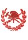 Geschütztes Emblem des LFV SÜDT auf Uniform in rot