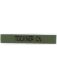 Klettband Haft grün 150x25 mm mit Name schwarz bestickt