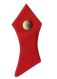 Mantelparoli rot mit Knopf Gold