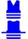 Warnüberwurf VBG blau AUSBILDUNG