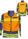 Kennzeichnungsweste orange mit FEUERWEHR ORTSNAME mit V