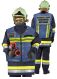Kennzeichnungsweste blau mit Beschriftung mit Reflex