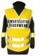 Warnüberwurf gelb EINSATZLEITER FEUERWEHR flammhemmend + Tasche