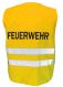 Warnweste gelb mit Feuerwehr