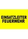 BESCHRIFTUNG 3zl. schw. ARIAL BLACK 4 cm EINSATZLEITER FEUERWEHR ORTSNAME 