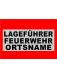 BESCHRIFTUNG 3zl. schw. ARIAL BLACK 4 cm LAGEFÜHRER FEUERWEHR ON