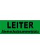 BESCHRIFTUNG schw. ARIAL BLACK, LEITER 7cm, darunter Atemschutzsammelplatz 3cm
