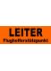 BESCHRIFTUNG schw. ARIAL BLACK, LEITER 7cm, darunter Flughelferstützpunkt 3cm