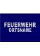FEUERWEHR 5 cm ORTSNAME 4 cm 3M® Silber L 30 cm ARIAL BLAC
