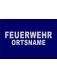 FEUERWEHR 5 cm ORTSNAME 4 cm 3M® Silber L 34 cm ARIAL BLACK