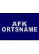 AFK und ORTSNAME 5 cm 3M® Silber 2zl. ARIAL BLACK