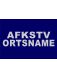 AFKSTV und ORTSNAME 5 cm 3M® Silber 2zl. ARIAL BLACK