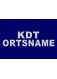 KDT und ORTSNAME 5 cm 3M® Silber 2zl. ARIAL BLACK