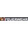 Wappen SBG mit FEUERWEHR Reflex 1,5 x 5 cm