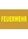 FEUERWEHR gelb 1,5 X 10 cm ARIAL Black