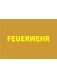 FEUERWEHR gelb 4 cm ARIAL Black