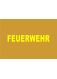 FEUERWEHR gelb 5 x 38 cm ARIAL Black