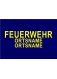 ORTSNAME gelb 2x3 cm 2zl. 30 cm ARIAL FETT