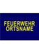 ORTSNAME gelb 2x3 cm 2zl. 38 cm ARIAL FETT