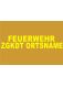 FEUERWEHR und LFKDO SALZBURG gelb 5 x 38 cm 2zlg. ARIAL Black