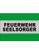 BESCHRIFTUNG 2zl. schw. ARIAL BLACK 4 cm FEUERWEHR SEELSORGER