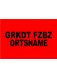 BESCHRIFTUNG 2zl. schw. ARIAL BLACK 5 cm GRKDT ORTSNAME